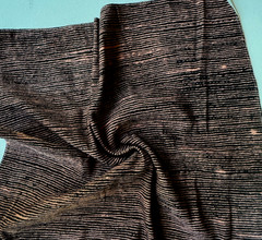 Groundworks Kelly Wearstler Stroke Shell/Onyx Designer Fabric Remnant 24″x24″