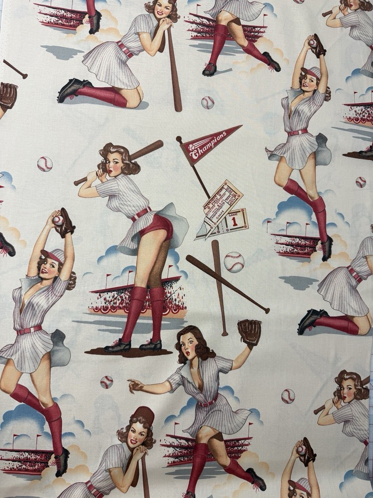 Alexander Henry Fabric OOP 2017 Swingers Cotton Fabric Very Rare