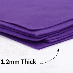 Premium Felt Roll – By The Yard – 36″ Wide – Purple – Soft Wool-Like 1.2mm