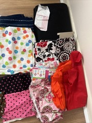 Sewing Fabric & Supplies Lot Of 27 Items- Fabric, Zippers, Needles/Feet, Pattern
