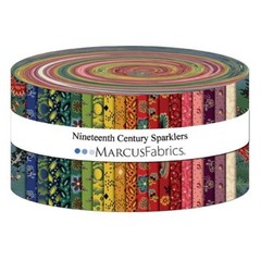 Jelly Roll – Nineteenth Century Sparklers Pam Buda Cotton Fabric Precuts M494.59