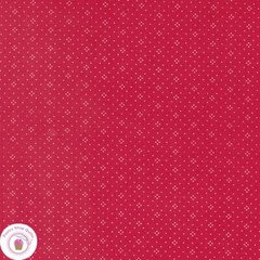 Moda EYELET 20488 66 Cherry Red Pindot Floral FIG TREE Quilt Fabric