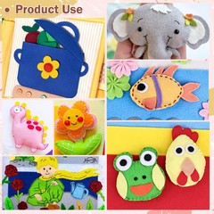 12 Rolls 8×35 Inch 20.5x90cm 1.4mm Thick Soft Felt Fabric Assorted Colors Set