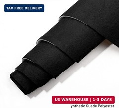 Babnecl Suede Auto Headliner Fabric 98″ L × 58″ W with Foam Backing – Tube Packa