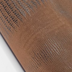 Bulk 25.5 Yards Brown Lizard Embossed Faux Leather Fabric 50″ 52″ W Upholstery