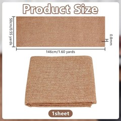 OLYCRAFT 19.7×57.5 Inch Beige Linen Speaker Grill Cloth Fabric…