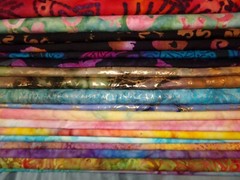 BATIK colorful GOLD novelty Cotton QUILT Fabric U-PICK see info 1/2 yd BTHY