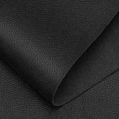 Black Faux Leather PU Leather Fabric 36″ x 54″ 1 Yard 0.8 mm Thickness Synthe…