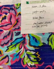 17″ by 50″ wide colorful fabric with metallic accent threads DARK BLUE GEM
