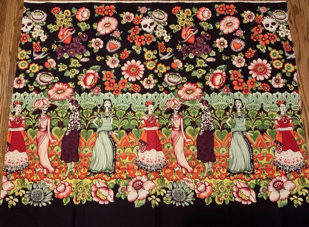 Alexander Henry “Frida La Catrina” Fabric Kahlo / De Leon Designs 2013 1.5yd
