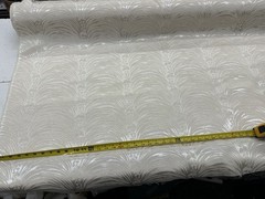 Damask Jacquard Brocade Fabric – 59” Wide -Sold By The Yard – Off White