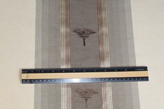 Serengeti Stripe, a silk and linen woven high-end decorator material in neutrals