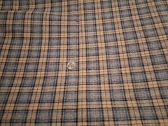 Multicolored Plaid Wool Blend Fabric 60″ X 45″
