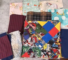 Quilt Fabric Lot Marvel Superhero Blocks + Novelty Prints – Precut Cotton Pieces