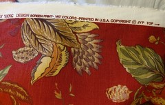 VTG Jay Yang Design Floral Jacobean Upholstery Cotton Fabric 54″ X 92″