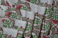 Hand Block Printed Fabric 100%Cotton 4 Yard NO TARRIF CHARGES 100%✅ ZK_133