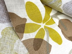 P Kaufmann BURLINGTON Floral MINK Home Decor Linen Drapery Pillow Fabric BTY