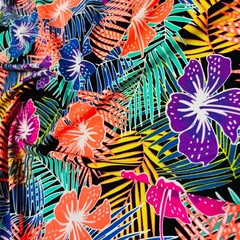 Colored Cayennes print Stretch Fabric Swimsuit Spandex 60″wide By the Yard