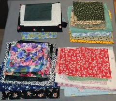 Material Pieces Floral Leaves Fabric Quilt Flowers Scraps Assorted 3 lbs