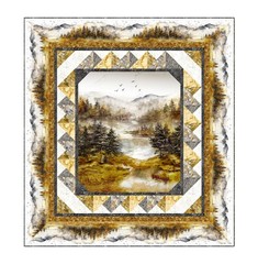Misty Morning by Northcott 28645-54 Scenic Mountian View Panel 36×43″