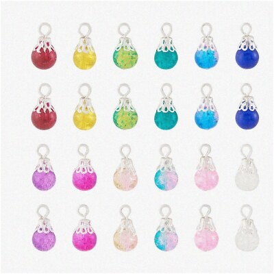 120 Teardrop Crystal Charms for Crafts