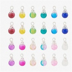 120 Teardrop Crystal Charms for Crafts