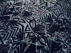 Gia MATTE NAVY Geometric Sequins on NAVY Mesh Lace Fabric by the Yard – 10101