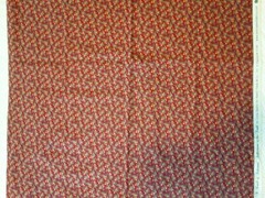 Touch of Baltimore Cotton Fabric 44×40″ Red Floral Calico for Henry Glass 8186