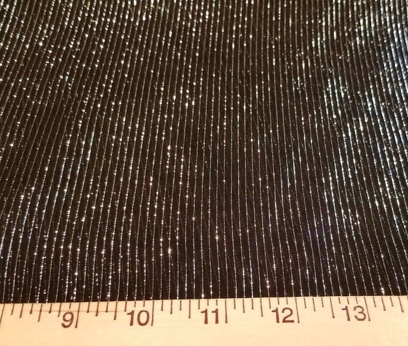 Black & Silver Pinstripe Silk Chiffon. Gorgeously Floaty!