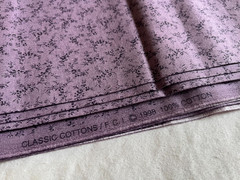 2 Pc Classic Cotton Purple Floral & Lilacs 100% Cotton Over 3 Yds 15 Oz Clean