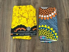 Jashion And Zuma Block Wax Print Fabric Approx 7 Yards 2