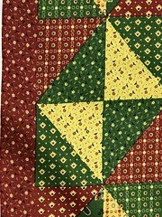 Country Calico Farmhouse lg. quilt block cotton Fabric Panel sewing 36 ” x 44″