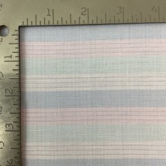 Vintage Pastel Striped Cotton Fabric 80″ x 44.5” Imperfect