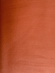 4yd VTG 70s Orange White Polka Dot Fabric FINE COTTON CLOTH PreShrunk No Crease