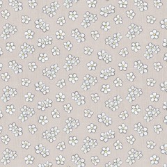 LUMIN – White Owl Textiles – Sweet Honey Bee by Chad Barrett – White Floral