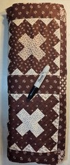 “Noon and Night” Brown Vintage Cotton Quilting Fabric by Concord Fabrics
