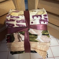 Jelly Roll 2.5 X 42” Beige Black Wine Fabric