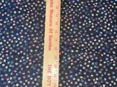 By 1/2 Yd Black w/ Bright Little Squares & Dots RJR “Hey Cowboy” Cotton Fabric