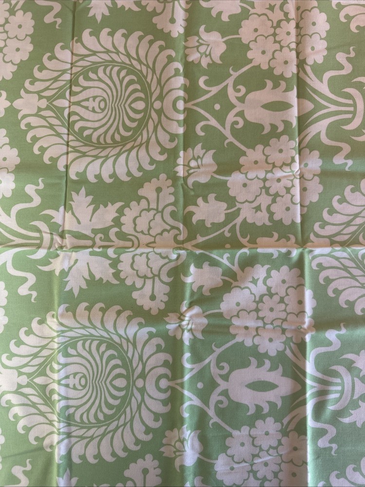 Rowan/Westminster Fibers Fabric, “Bali Gate”, green, just shy of 1/2 Yd
