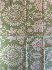 Rowan/Westminster Fibers Fabric, “Bali Gate”, green, just shy of 1/2 Yd