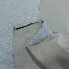 Medium Gray Upcycled Knit Apparel Material Scraps Synthetic Blend Panels 5.5oz