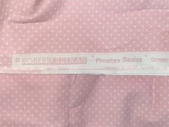 Robert Kaufman~ Pastel Pink with Tiny White Polka Dots Cotton Fabric 2.5 yds