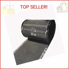 5 FT x 12″ – Carbon Fiber FABRIC-2×2 Twill WEAVE-3K/220g