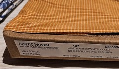 Homespun Fabric Mustard Ivory 137 Cotton BY THE YARD Free Ship