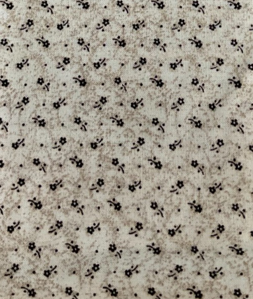 FABRI-QUILT – BLACK MINI FLORAL BY VIRGINIA ROBERTSON– 1/2 YARD