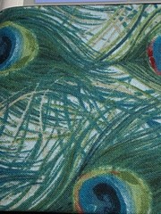 David Textiles 1 Yard Fabric Cut !00% Cotton Peacock Feathers 36 x 44 in