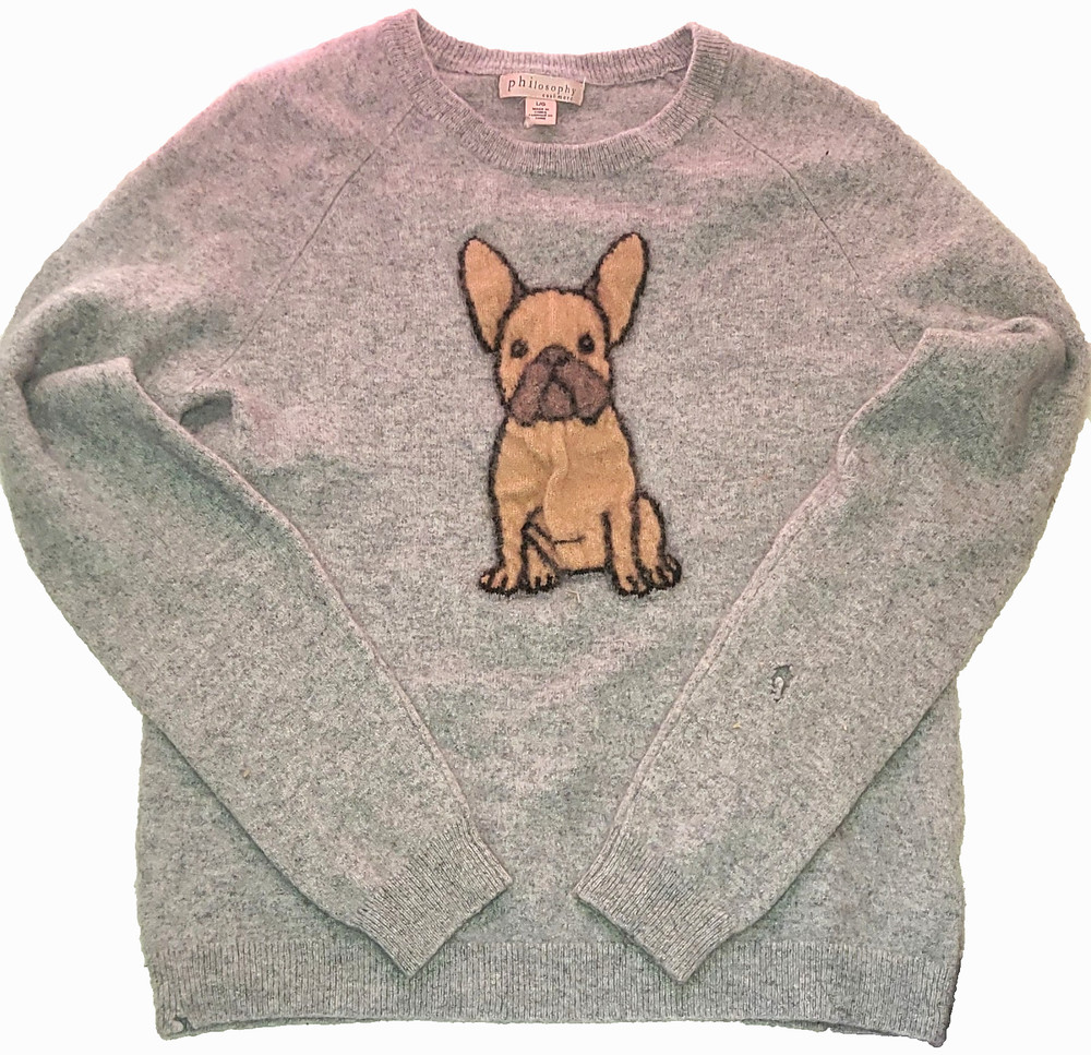 100% Cashmere Sweater Cutter Crafting Scrap Upcycle Recycle Flaws Gray Repair