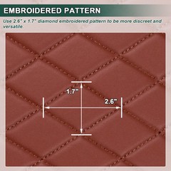 63″ W Quilted Vinyl Faux Leather Foam Backed Car Headliner Upholstery By Yard