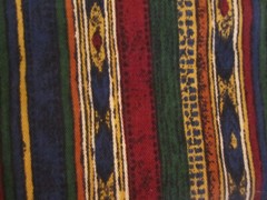 Vtg. 1992 Fabric Tandler Textile Brushed Cotton Striped Multicolor 2yd30x 60