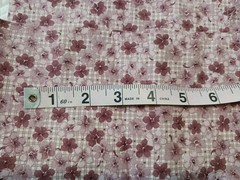 Pretty Feedsack Flour Sack Repreduction Fabric Rosy Pink & Mauve Flowers 22×44″